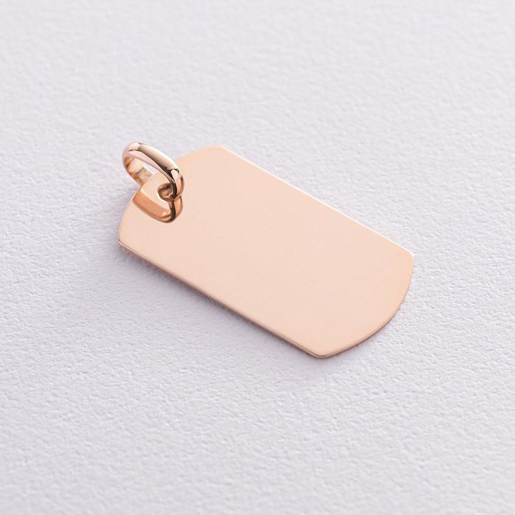 Жетон в красном золоте (возможна гравировка) п04064 от ювелирного магазина Оникс