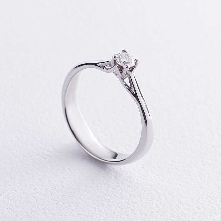 Помолвочное золотое кольцо с бриллиантом 22601521 от ювелирного магазина Оникс