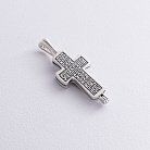 Срібний хрест з розп'яттям 132258 от ювелирного магазина Оникс - 5