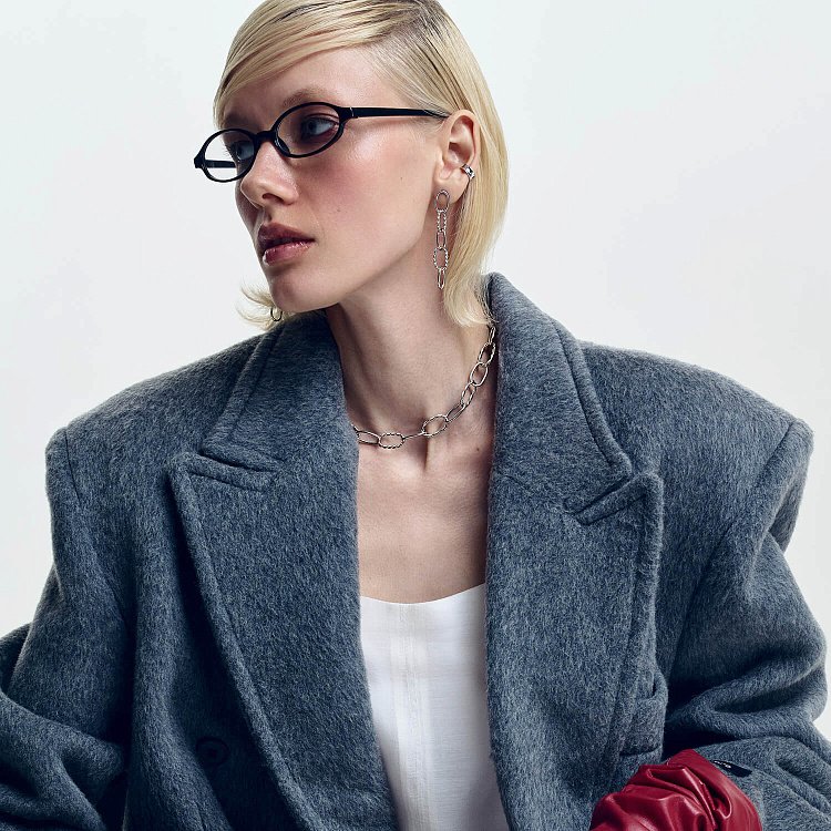 Срібна сережка - каффа 122871 від ювелірного магазину Онікс - 1