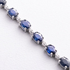 Золотой браслет с бриллиантами и сапфирами бб0064rc от ювелирного магазина Оникс - 1