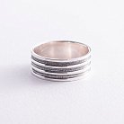 Серебряное кольцо "Линии" 11093 от ювелирного магазина Оникс - 3
