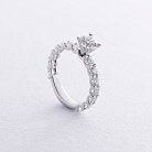 Помолвочное кольцо с бриллиантами (белое золото) 222031121 от ювелирного магазина Оникс