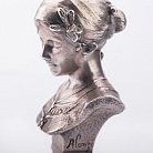 Срібна фігура ручної роботи "Бюст дівчини в хустці" сер00025 от ювелирного магазина Оникс - 1