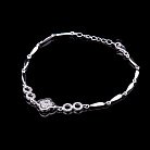 Срібний браслет "Конюшина" з фіанітами 14899 от ювелирного магазина Оникс - 1