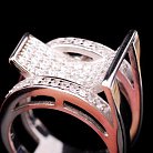 Срібний перстень з фіанітами "Геометрія" 11682 от ювелирного магазина Оникс - 3