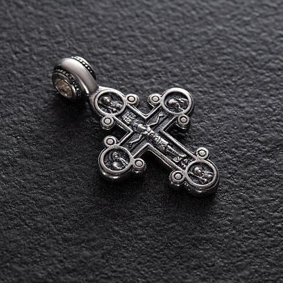 Православный крест с чернением 13089 №2