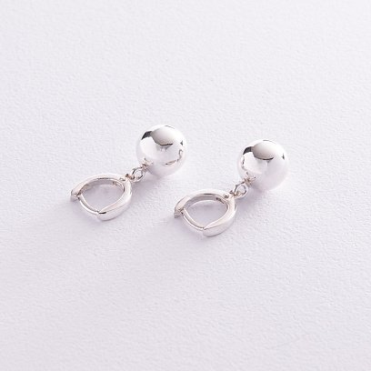 Срібні сережки "Кульки" 121990