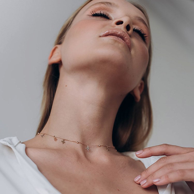 Золоте кольє Конюшина кол01520 від ювелірного магазину Онікс - 7