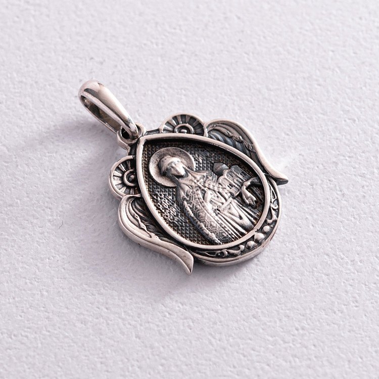 Срібна підвіска "Свята рівноапостольна княгиня Ольга" 131700 від ювелірного магазину Онікс