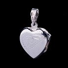 Кулон для фотографії в формі серця 132028 от ювелирного магазина Оникс - 1