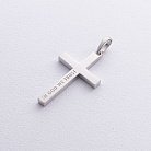 Срібний хрест ручної роботи "In God we trust" 132750g от ювелирного магазина Оникс