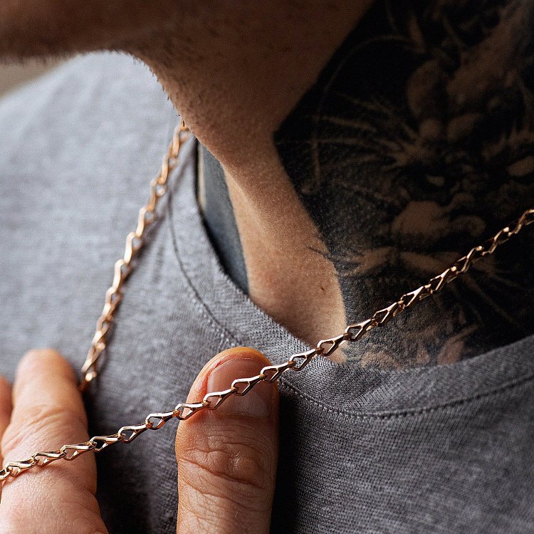 Чоловічий золотий ланцюжок ц00556 від ювелірного магазину Онікс - 1