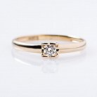 Золотое помолвочное кольцо "Сердце" с бриллиантом р0692ж от ювелирного магазина Оникс - 4