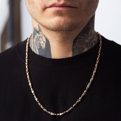 Чоловічий золотий ланцюжок ц00529 №5