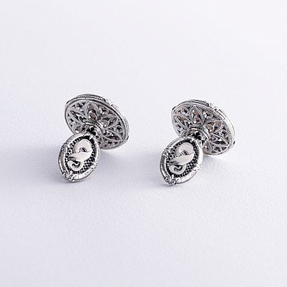 Серебряные запонки "Gothic classic" zaponki1 №7