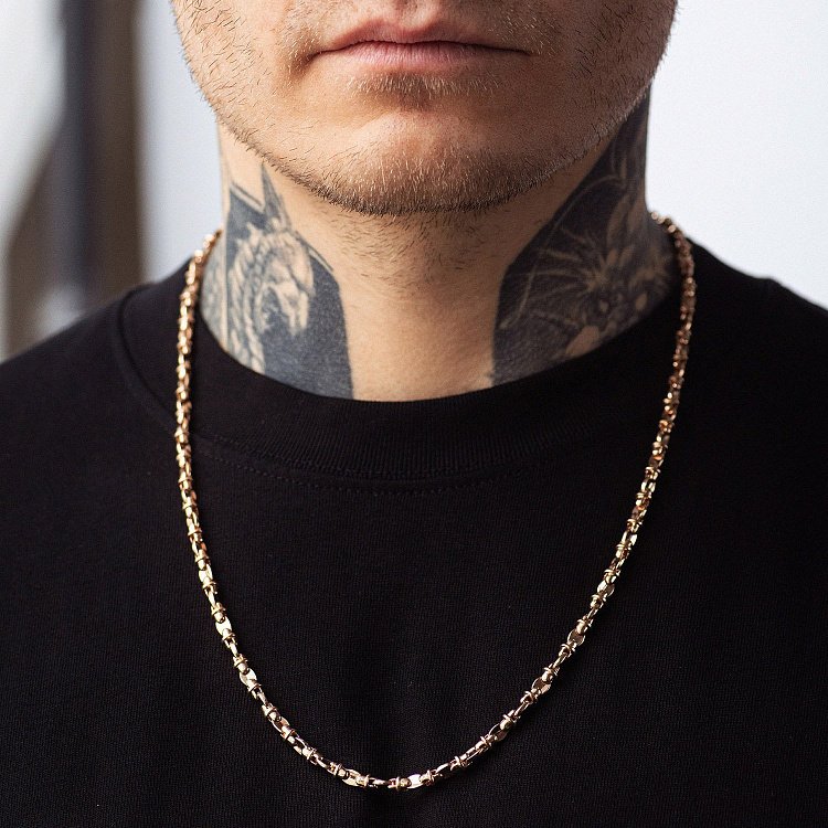 Чоловічий золотий ланцюжок ц00529 від ювелірного магазину Онікс - 4