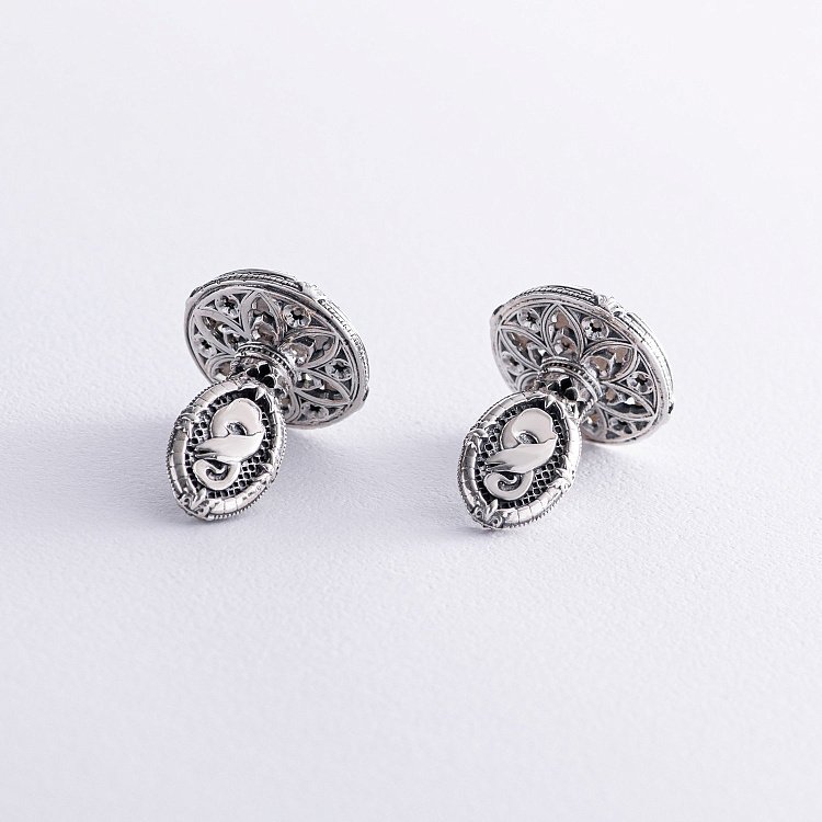 Серебряные запонки "Gothic classic" zaponki1 от ювелирного магазина Оникс - 6