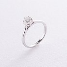 Помолвочное кольцо в белом золоте (бриллиант) кб0309mr от ювелирного магазина Оникс