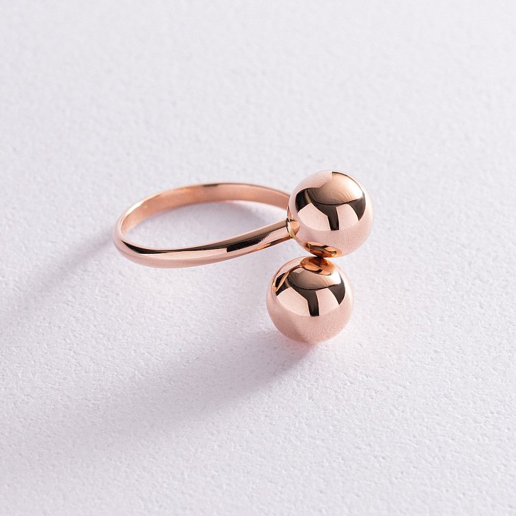 Золотое кольцо "Шарики" к03400 Золотое кольцо "Шарики" к03400 от ювелирного магазина Оникс