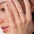 Кольцо в белом золоте с бриллиантами кб0482nl от ювелирного магазина Оникс - 6