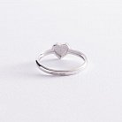 Серебряное кольцо "Сердечко" 112611 от ювелирного магазина Оникс - 3