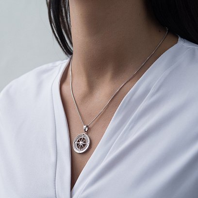 Золотий кулон "Роза вітрів" п03330 №2