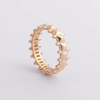 Каблучка в жовтому золоті к08400