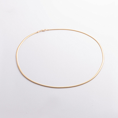 Кольє "Gisele" у жовтому золоті (снейк - 2.5 мм) ц00388-2,5 №2