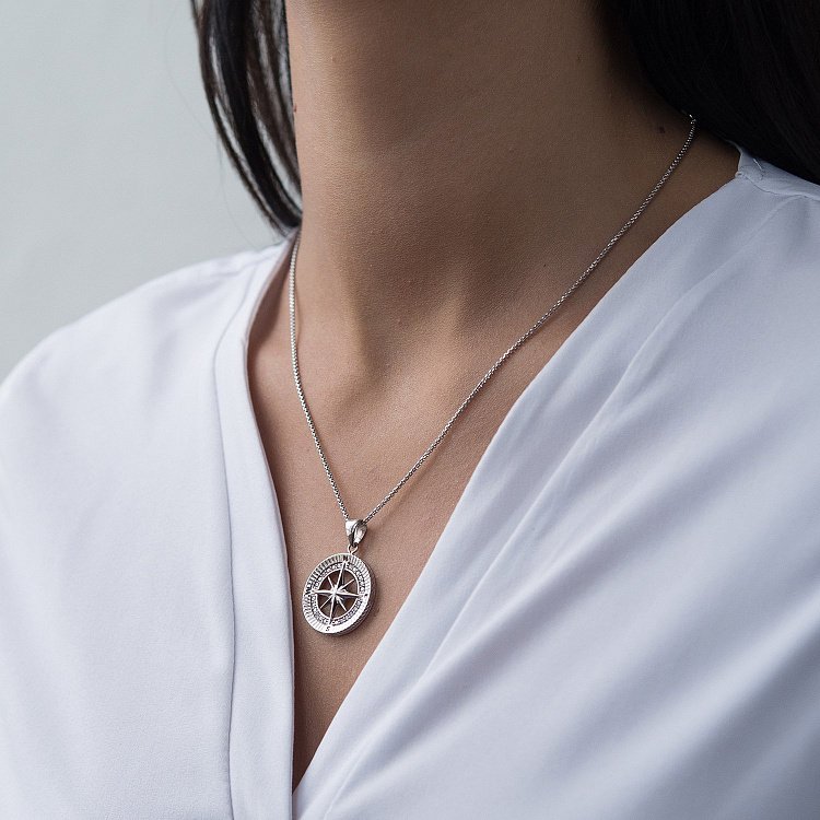 Золотий кулон "Роза вітрів" п03330 від ювелірного магазину Онікс - 1