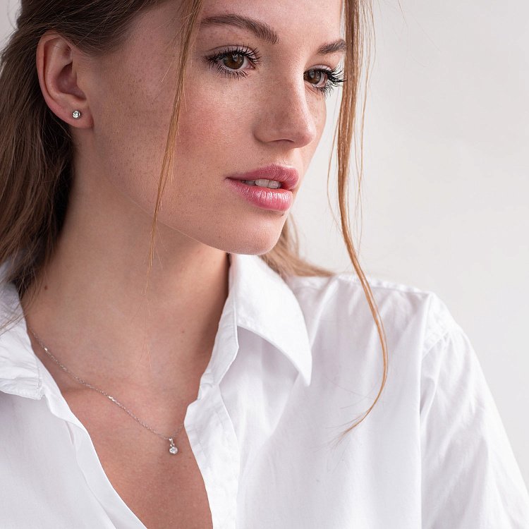 Золотая подвеска с бриллиантом пб0262y от ювелирного магазина Оникс - 1