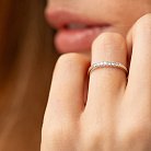 Кольцо с бриллиантами (белое золото) 240141121 от ювелирного магазина Оникс - 3