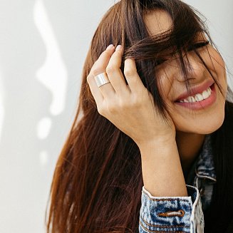 Широкое кольцо "Плутон" в серебре 112143 №24