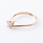 Золотое помолвочное кольцо с бриллиантом р0554ж от ювелирного магазина Оникс - 1