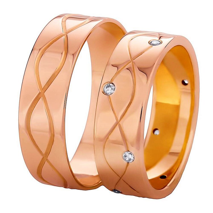 Обручальное кольцо обр000280 от ювелирного магазина Оникс - 3