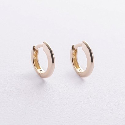 Сережки - кільця "Maya" у жовтому золоті с09187 №3