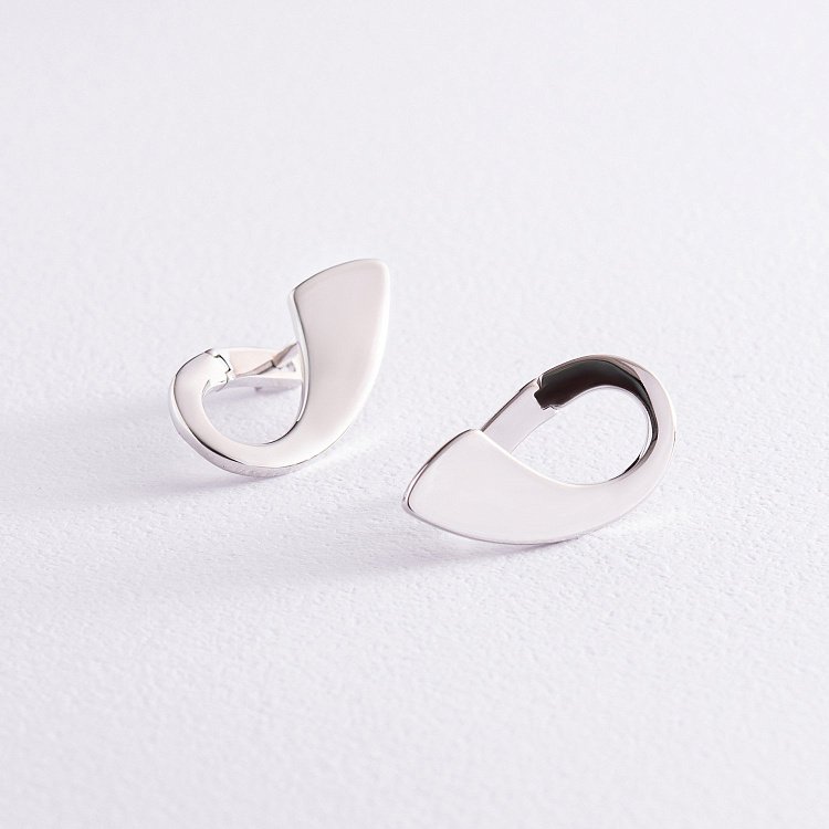 Сережки "Шарлотта" у білому золоті с08009 від ювелірного магазину Онікс - 2