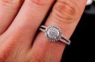 Срібний перстень з фіанітами 111422 от ювелирного магазина Оникс - 3
