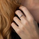 Помолвочное золотое кольцо с бриллиантом кб0516cha от ювелирного магазина Оникс - 2