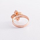 Золотое кольцо "Клевер" к06559 от ювелирного магазина Оникс - 3