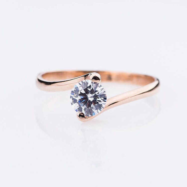 Каблучка (фіаніти) к02316 від ювелірного магазину Онікс - 3