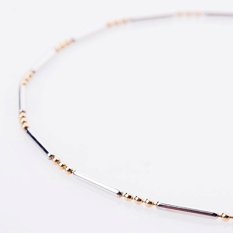 Золотой браслет на ногу б01817 от ювелирного магазина Оникс - 1