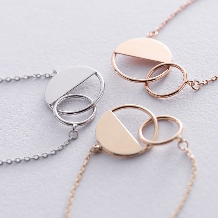 Золотой браслет "Переплетение" б04374 от ювелирного магазина Оникс - 17