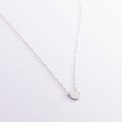 Серебряное колье "Знак зодиака Водолей" 181052водолій