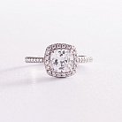 Серебряное кольцо с белыми фианитами 112641 от ювелирного магазина Оникс