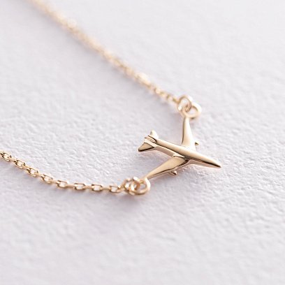 Браслет "Літачок" в жовтому золоті б04576 №4