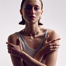 Серьги "Хельга" с шариками (желтое золото) с08233 от ювелирного магазина Оникс - 13