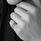 Серебряное текстурное кольцо 7016 от ювелирного магазина Оникс - 11