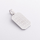 Срібний жетон з чорними фіанітами 1875 от ювелирного магазина Оникс - 1