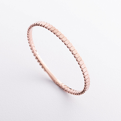 Жорсткий браслет "Kylie" у червоному золоті б05825